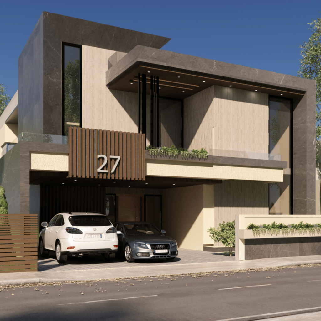 Modern house design by residential architects in Islamabad