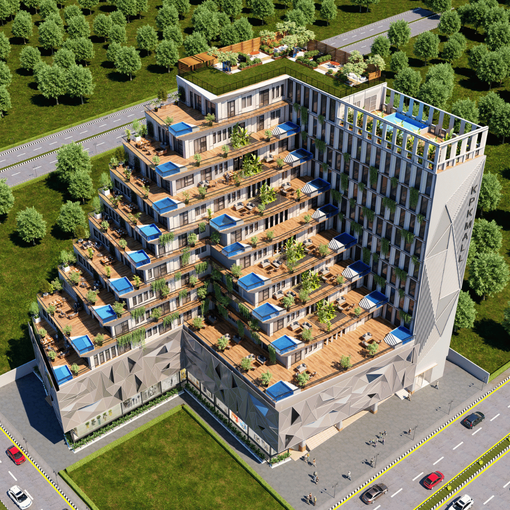 3D architectural visualization Islamabad - Le Macon render