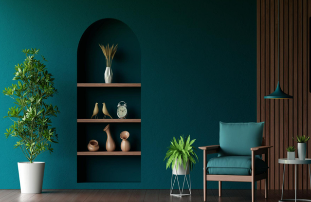 Stunning Home Interior Design Trends in Pakistan (2025) 5 Bold accent walls modern interior home trends Pakistan