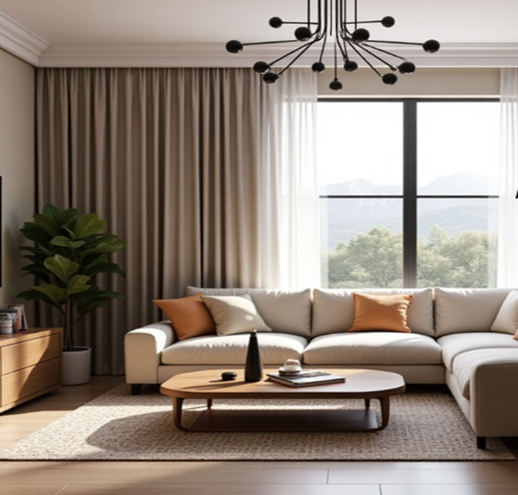 Stunning Home Interior Design Trends in Pakistan (2025) 4 Bedroom in warm earthy shades reflecting 2025’s home interior design trends.