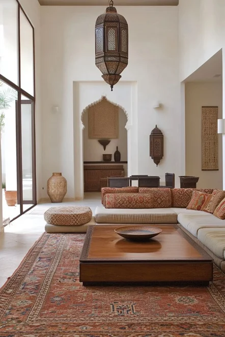 Stunning Home Interior Design Trends in Pakistan (2025) 2 Fusion of traditional and modern interior decoration Pakistan